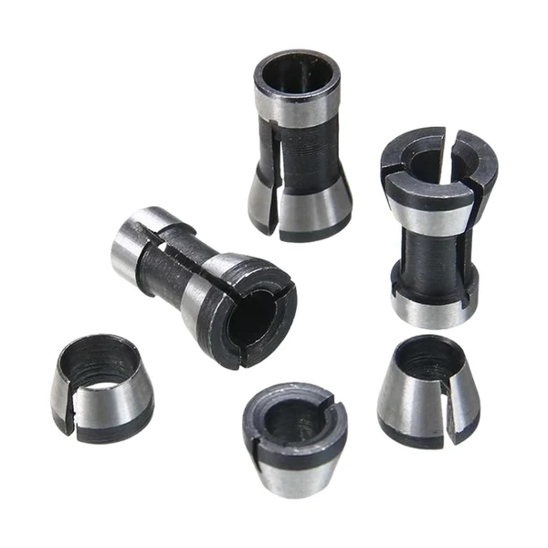 Effective Maxbell Trimming Machine Chuck Accessories Steel for Engraving Machine Wood Carving 6pcs Fashionable