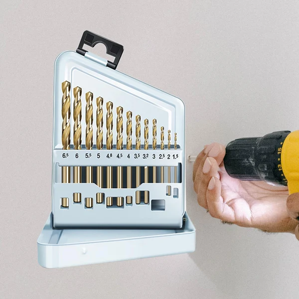 Versatile Maxbell 13x Twist Drill Bit Set Hole Punching Drill Bit for Engineering Home DIY M35 M35 Steel Genuine