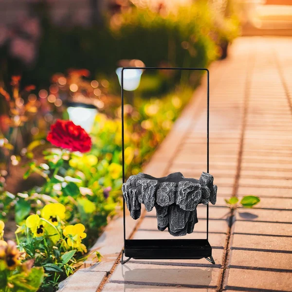 Fashionable Maxbell Multifunctional Bonsai Planter Basket Planter for Patio Bedroom Decoration Style A Dark Gray Outstanding