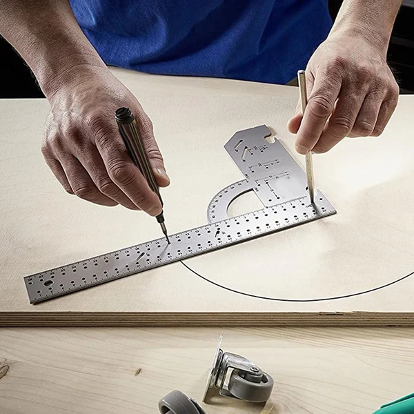 User-Friendly Maxbell Woodworking Multifunctional Combination Square Angle Ruler for Architects 500mm Outstanding