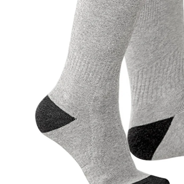 Next-Generation Maxbell Heated Socks Foot Warmer Battery Powered Thermal for Riding Camping Indoor Gray No Battery Natural