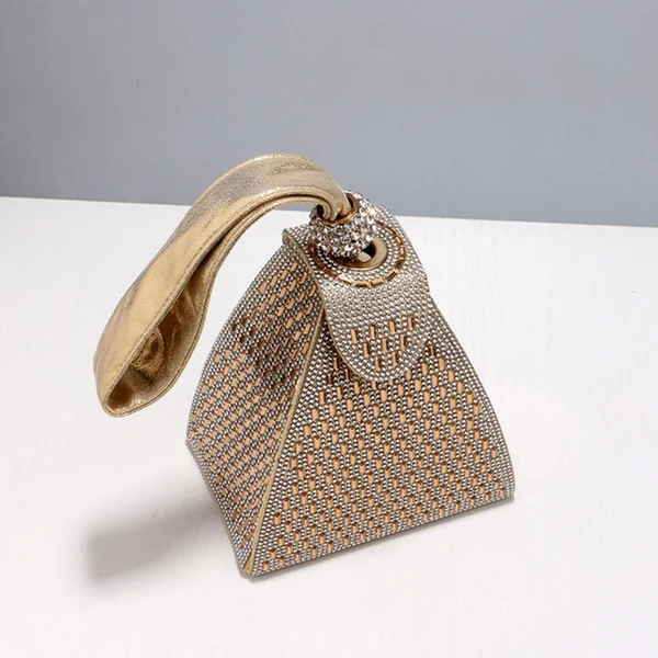 Trendy Maxbell Clutch Purse Handbag Ladies Evening Bag Events Bridal Cocktail Party Aureate Breathable