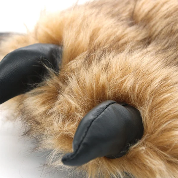 Trusted Maxbell Bear Claw Women Plush Slippers Casual Adorable for Bedroom Hotel Home Office Eco-Friendly