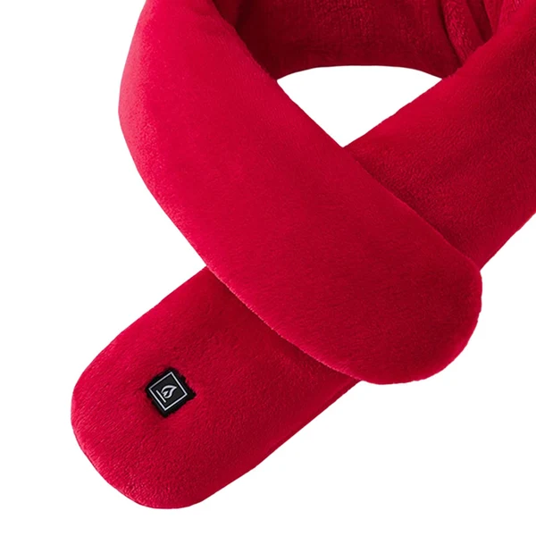 Comfortable Maxbell Electric Heating Scarf USB Windproof Heated Scarfs for Outdoor Sport Unisex Red Professional