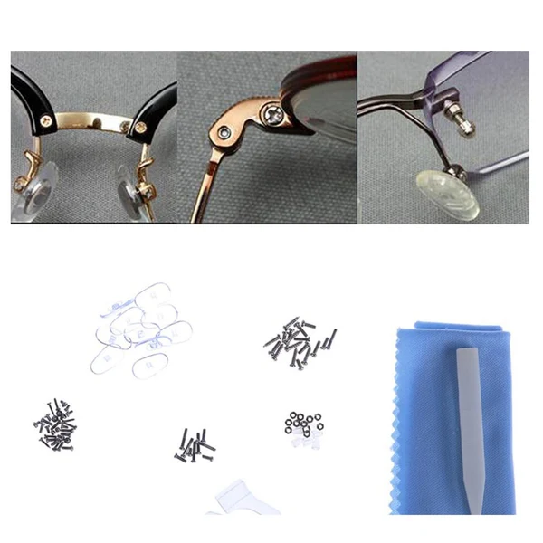 Traditional Maxbell Eye Glasses Nose Support Pads Eyeglass Repair Kit Micro Screwdriver StyleA Stylish