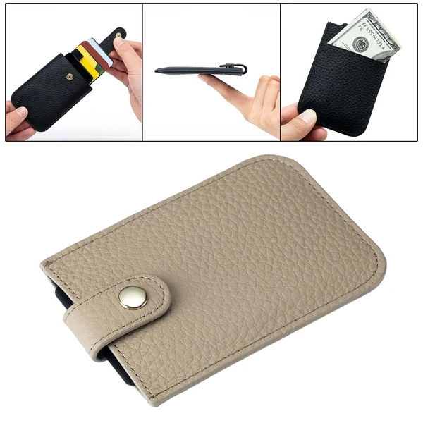 Dependable Maxbell Pocket Modern Card Holder Storage Case Women Men Minimalist Slim Wallet Gray Elite