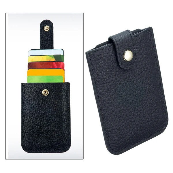 Environmentally Friendly Maxbell Pocket Modern Card Holder Storage Case Women Men Minimalist Slim Wallet Black Original