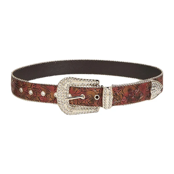 Unique Maxbell Women Rhinestone Belt Adjustable Waist Strap Waistband Jeans Contemporary