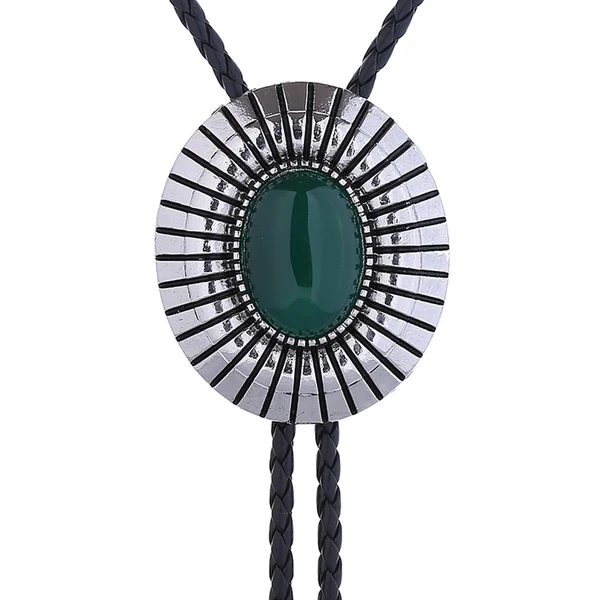 Unique Maxbell Bolo Tie Necktie Retro Adjustable Oval Accessories for Birthday Party Men Selected