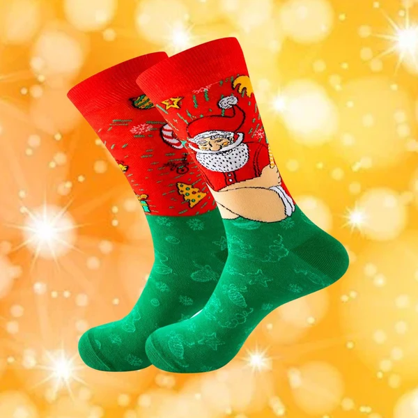 Excellent Maxbell Cute Christmas Socks Long Sock Cotton Socks Women Winter Xmas Tree StyleA Durable