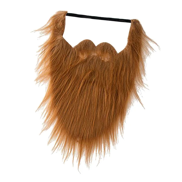 Consistent Maxbell Long False Beard Costume Accessories Festive Props Cosplay Holiday Mustaches Brown Exclusive