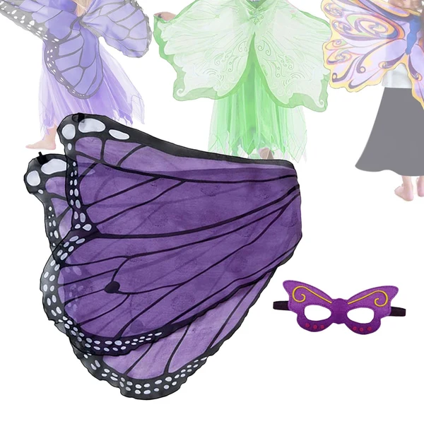 Trusted Maxbell Dress up Fancy Dress Costume Photo Prop Cherub Elf Party Butterfly Wing Purple Black Green