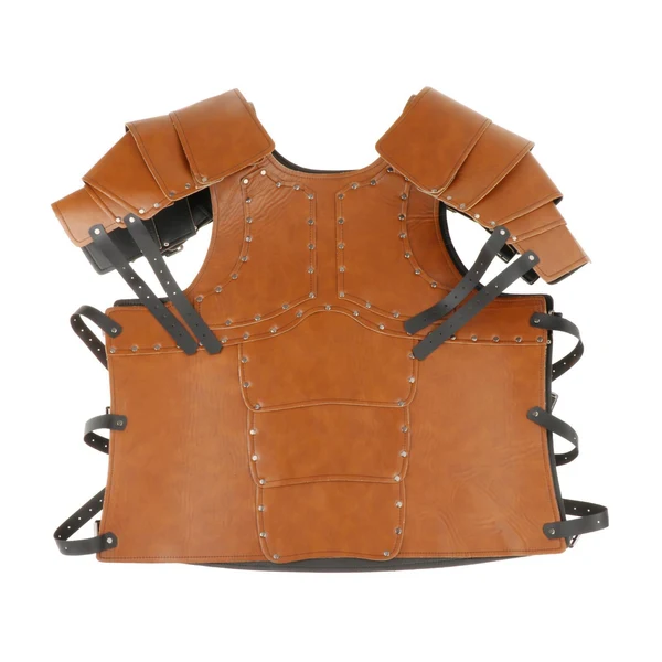 Environmentally Friendly Maxbell PU Costume Cosplay Decors Men Women Gothic Steampunk Knight Body Armors Brown Effective
