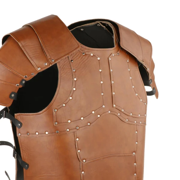 Effective Maxbell PU Costume Cosplay Decors Men Women Gothic Steampunk Knight Body Armors Brown First-Class