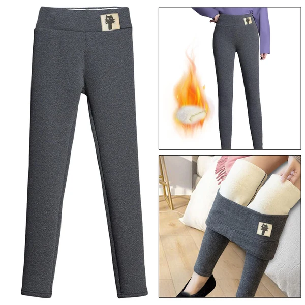 Superior Maxbell Women Winter Leggings Fleece Lined High Waisted Stretch Solid Warm Pants XXXL High-End
