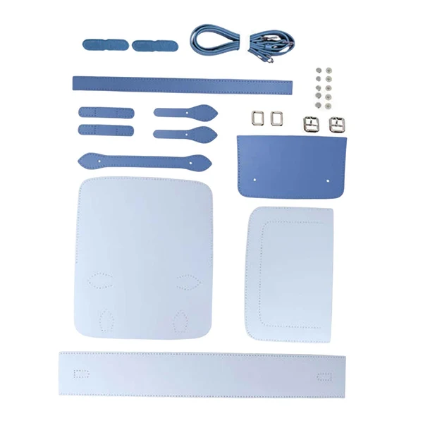 Sophisticated Maxbell 1 Set PU Leather Shoulder Bag Making Supplies Satchel DIY Bag Accessories Blue Authentic