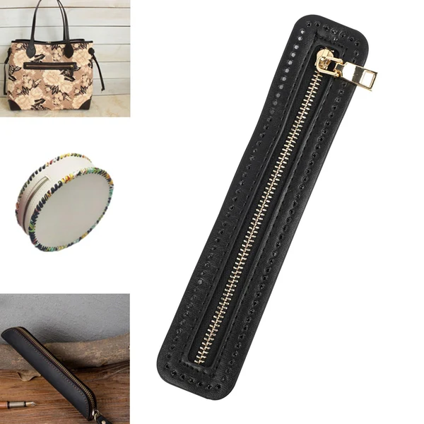 Lightweight Maxbell Handbag Zipper Purse Making Arts DIY Handmade for Fixing Sewing Fasteners Black Casual