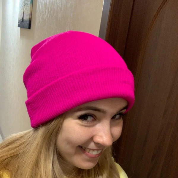 Organic Maxbell Knitted Hat Beanie Warm Hat Adults Cold Weather Hat for Camping Cycling Red Optimized