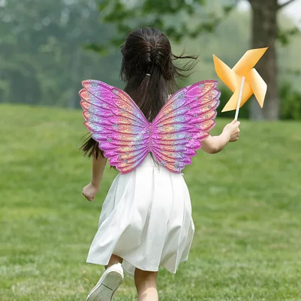 Pure Maxbell Lovely Girls Butterfly Wing Angel Cosplay Dress up Fairy Wing for Party Style B Classic