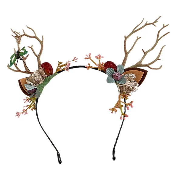 Flexible Maxbell Christmas Reindeer Antlers Headband Hair Accessories Ornaments Wedding Traditional