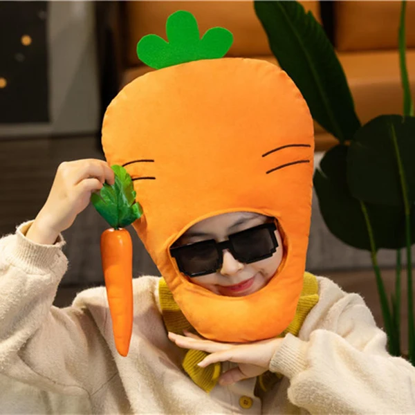 Quality Maxbell Funny Vegetable Radish Hat Headgear Photo Prop for Fancy Dress Cosplay Solid
