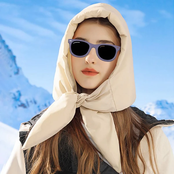 Smart Maxbell Winter Fashion Headscarf Warm Windproof Neck Warmer Neck Scarf Hoodie Hat Beige Superior