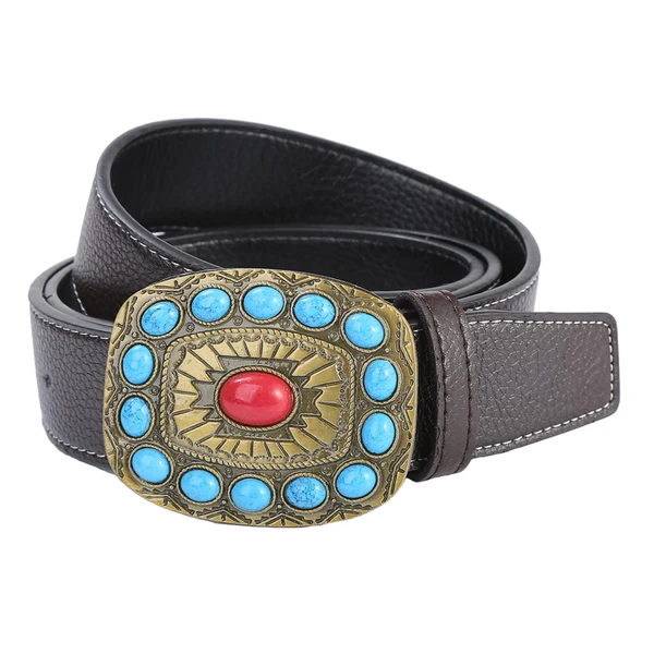 Innovative Maxbell Western Belt Waistband Casual Jeans Pants Belt Clothes Accessories Coffee Advanced