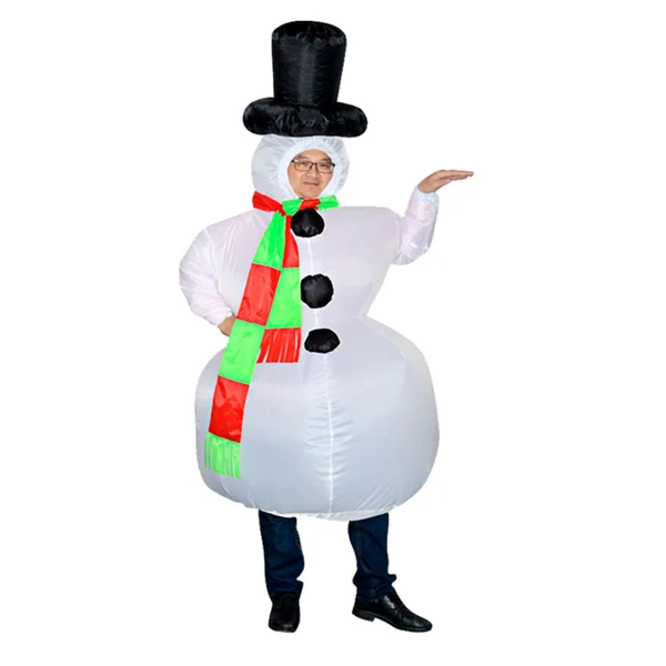 Casual Maxbell Inflatable Costume Fancy Dress Comfortable Cosplay for Decor Holidays Party Snowman Adult Functional