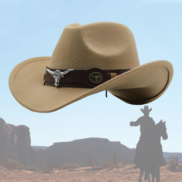 Functional Maxbell Cowgirl Hat Breathable Casual Cowboy Hat for Women Men Fall Short Trips Camel Trusted