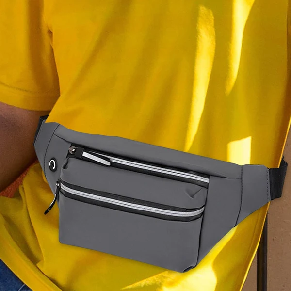 Verified Maxbell Waist Bag Fanny Pack Fashion Purse Hands for Riding Shopping Climbing Grey Smart