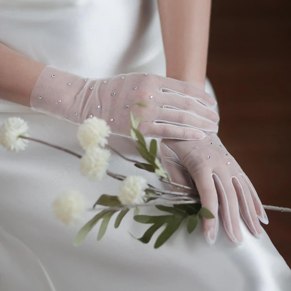 Optimized Maxbell Bride Dress Gloves Multifunction Durable for Wedding Evening Party Adult Safe