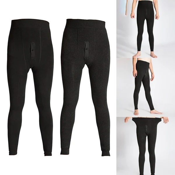 Selected Maxbell Men's Thermal Pants Long Johns Bottom Fleece Lined Leggings Men Tights Black Fine Crafted