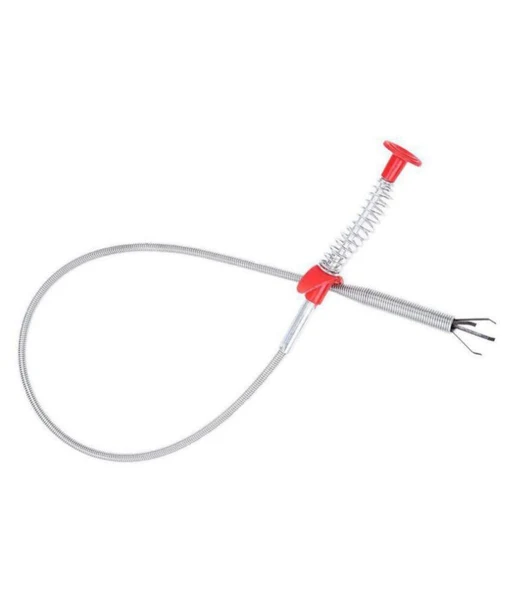 Solid Maxbell Hair Catching Drain Cleaner Wire Spring Sink Cleaning Stick Drain Clog Water Pipe Sink Cleaner Snake Unblocked Kitchen Bath Rod Detailed