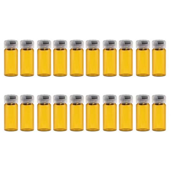 Safe Maxbell 20x Empty Sterile Glass Sealed Serum Vials Liquid Containers 10ml Classic