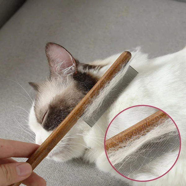 Fine Maxbell Wood Pet Comb Cat Grooming Cats Brush Long Hair Pets Rabbits Dogs Short Elite