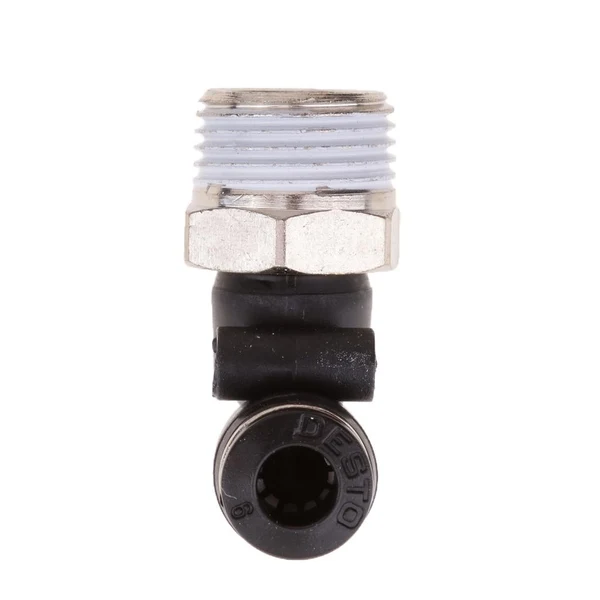 Green Maxbell 5pcs Male Thread Elbow Connector Quick Coupler Push In Fitting DPL-L6-03 Versatile