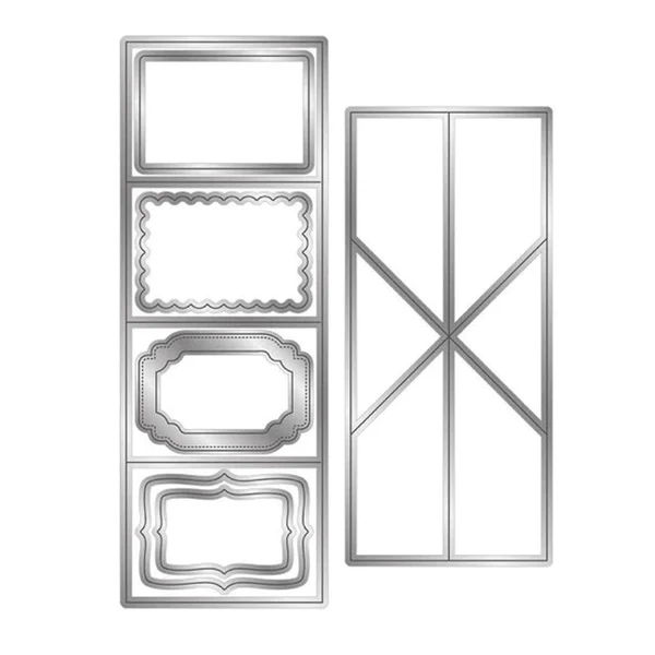 Original Design Maxbell Metal Cut Dies Die Cuts Decoration Rectangular Frame for Album Card Making Exceptional