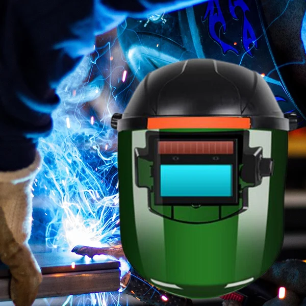 Stylish Maxbell Welding Helmet Protective Welder for Polishing Industries Weld Green Authentic