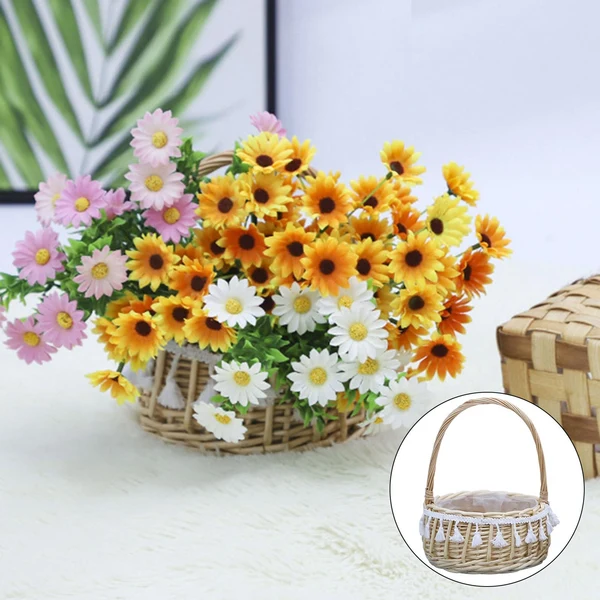 Fast Maxbell Storage Basket with Handles Flower Girl Baskets for Flower Arrangement S Efficient