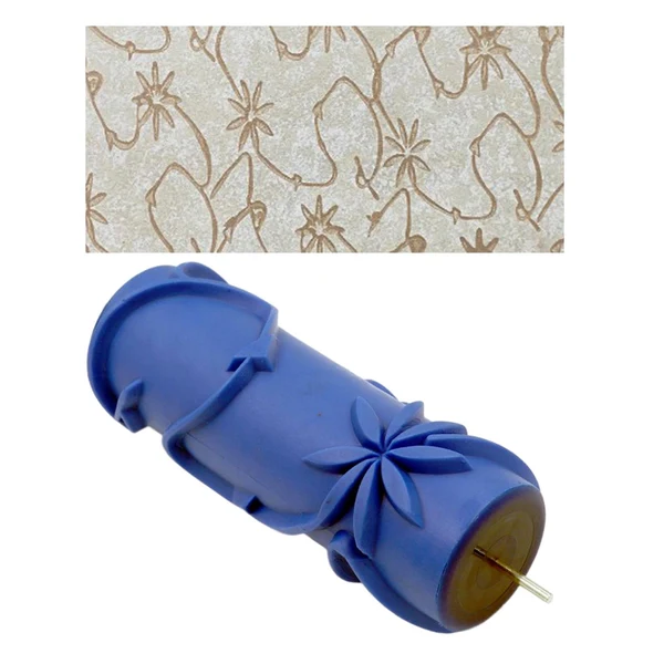 Expertly Made Maxbell 5 Patterned Decorative Paint Roller DIY Tools for Walls Cabinets Doors Convenient