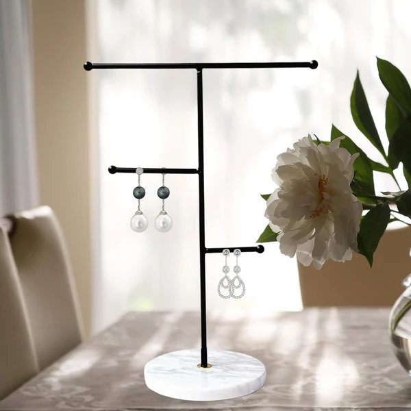 Premium Material Maxbell Modern Standing Necklace Holder Display Jewelry Organizer for Women Professional