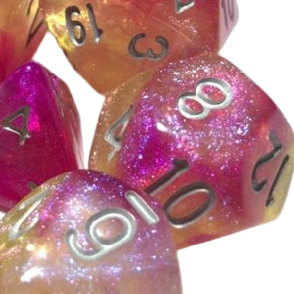 Versatile Maxbell Polyhedral Dices Set 7 Die RPG Dices Set for Learning Math Party Supplies Exceptional