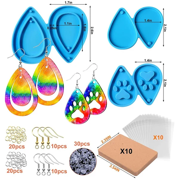 Fine Crafted Maxbell Silicone Earring Casting Key Chains Resin Keychain for Craft Jewelry Making Selected