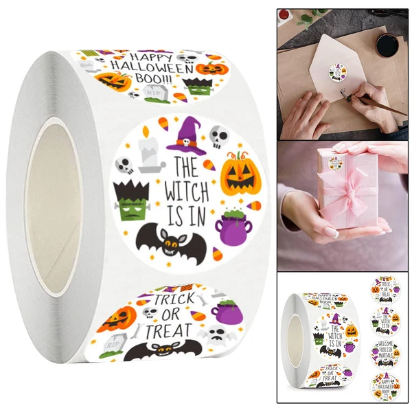 Quality Maxbell Paper Stickers Scrapbook Halloween Stickers Decals for Cookie Cupcake Baking Versatile