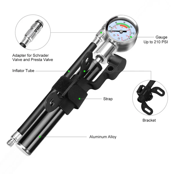 Quality Maxbell Manual High Pressure Bicycle Pump Portable for Basketball Road Bike Classic
