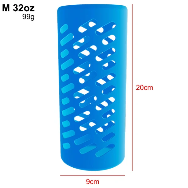 Eco-Friendly Maxbell Maxbell Water Bottle Silicone Sleeve Insulated Nonslip Protective Cover 32oz Blue Contemporary