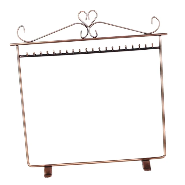 Top-Quality Maxbell Jewelry Display Rack Holder Storage 20 Hooks Hanger Earring Bronze Safe