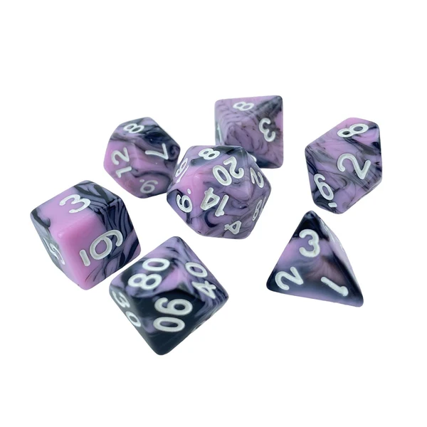 Exceptional Maxbell Acrylic Dices D20 D10 D4 Dices Game Board Game White Purple Advanced