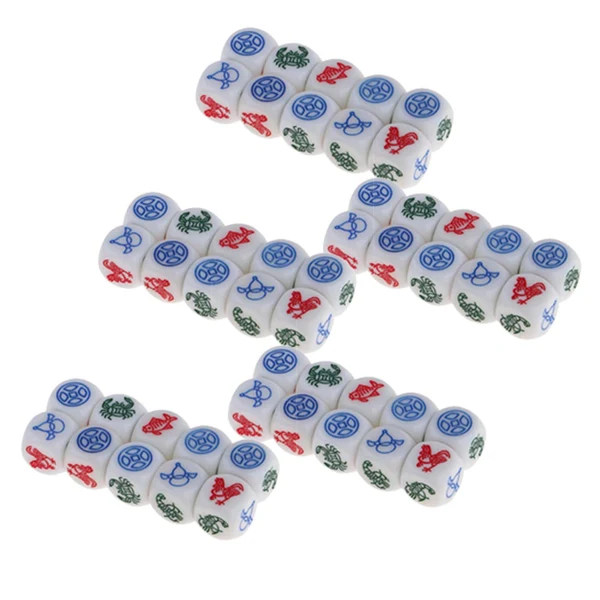 Luxury Maxbell Acrylic Dices Party Game 15mm Play Entertainment Toys Table Game Green