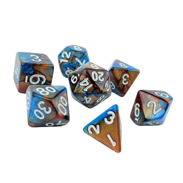 Healthy Maxbell Acrylic Dices D20 D10 D4 Dices Game Board Game Brown Effective